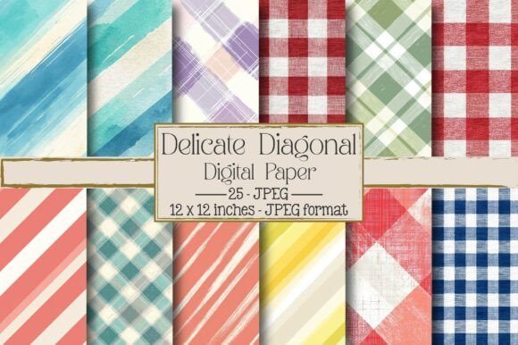 Delicate Diagonal Patterns: A Versatile Design Resource for Creators and Businesses