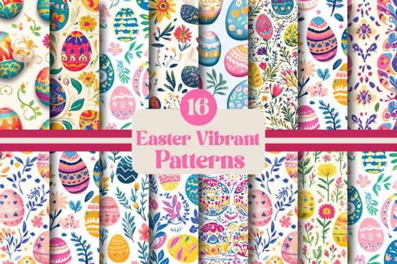 Easter Vibrant Patterns for Dynamic Design Projects