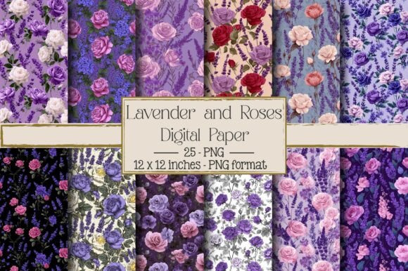 Lavender and Roses Floral Patterns: A Timeless Design for Modern Creativity