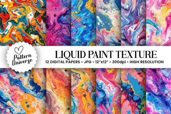 Liquid Paint Texture Seamless Patterns: A Versatile Tool for Creative Projects
