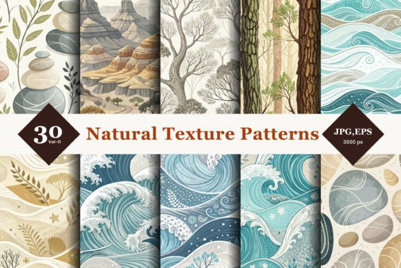 Natural Texture Seamless Patterns: A Creative Tool Inspired by Earth