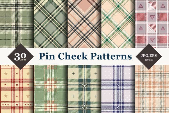 Pin Check Seamless Patterns 05: A Strategic Resource for Designers and Creative Professionals