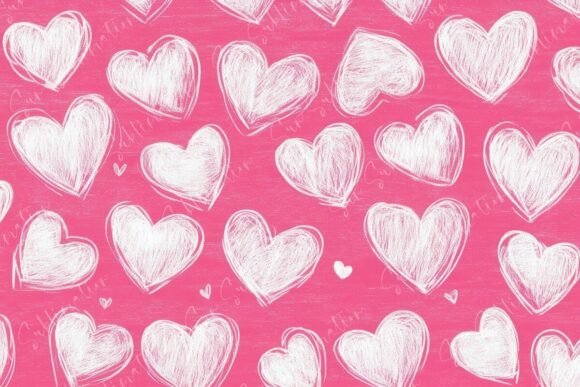 Playful Patterns of Hand Drawn Hearts