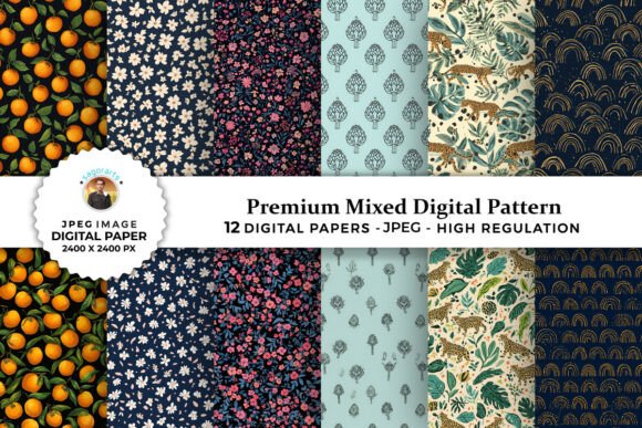 Premium Mixed Digital Patterns for Creative Projects