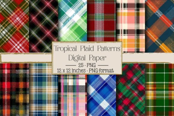 Tropical Plaid Patterns: A Fresh Blend of Nature and Nostalgia in Modern Design